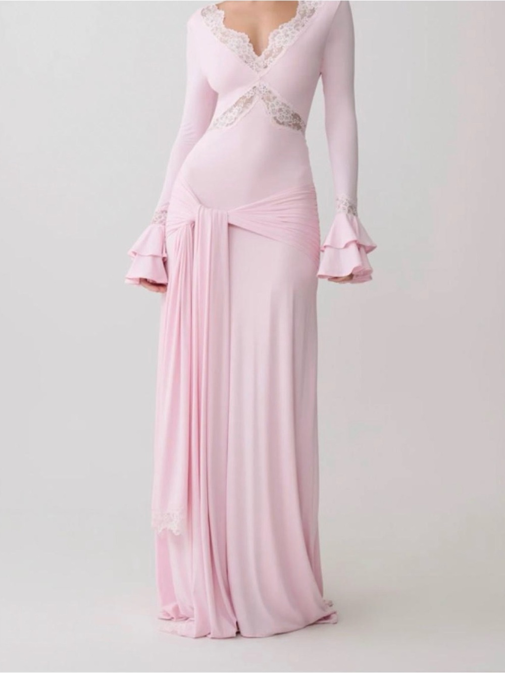 Pink Meshki Electra slinky lace dress